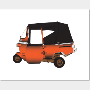 Bajaj Auto Rickshaw Posters and Art